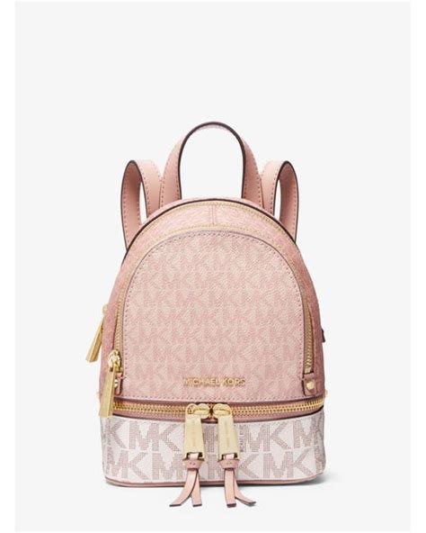 michael kors mini backpack pink.